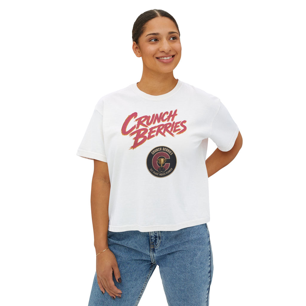 Crunch Berries Tee | Retro Cereal Logo Crop Shirt