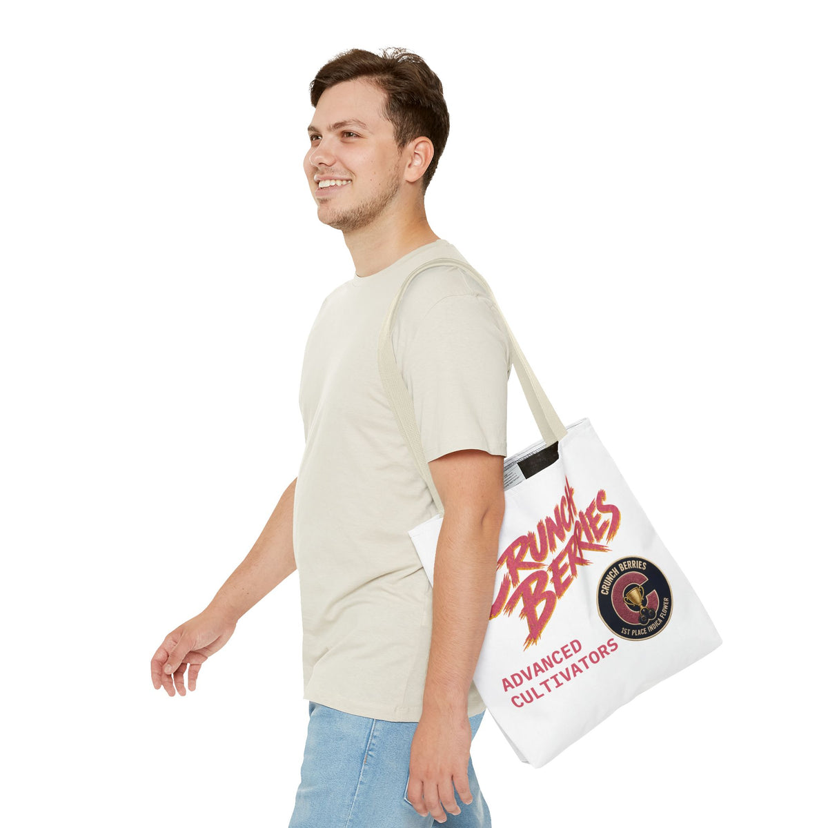 Crunch Berries Mexican Haze Tote Bag | Retro Logo, Badge Design