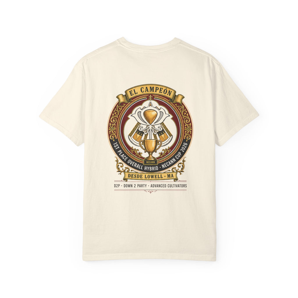 El Cultivator Design T-shirt | Vintage Trophy Emblem, Crest Tee