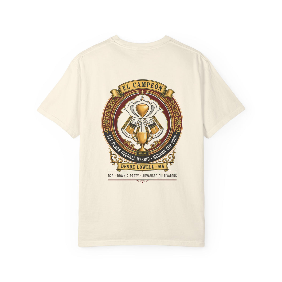 El Cultivator Design T-shirt | Vintage Trophy Emblem, Crest Tee