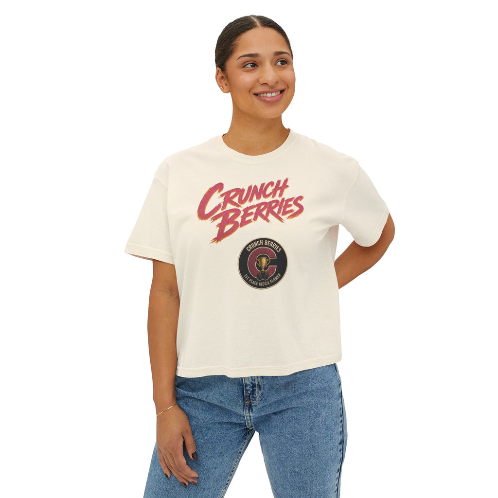 Crunch Berries Tee | Retro Cereal Logo Crop Shirt