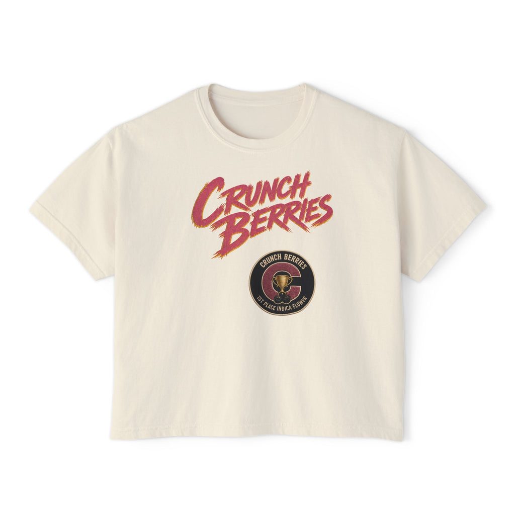 Crunch Berries Tee | Retro Cereal Logo Crop Shirt
