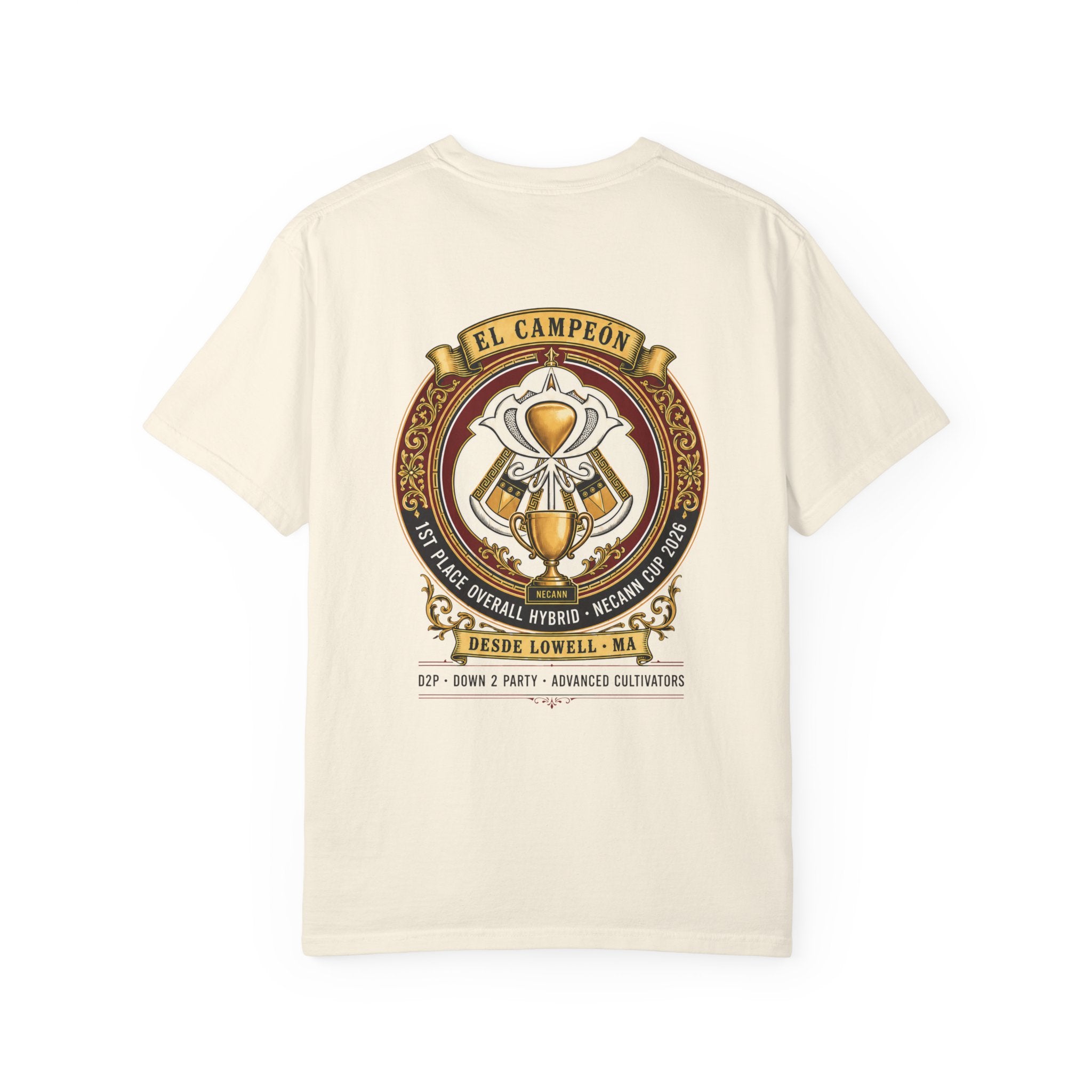 El Campeon Trophy Design T-shirt | Vintage Trophy Emblem, Crest Tee