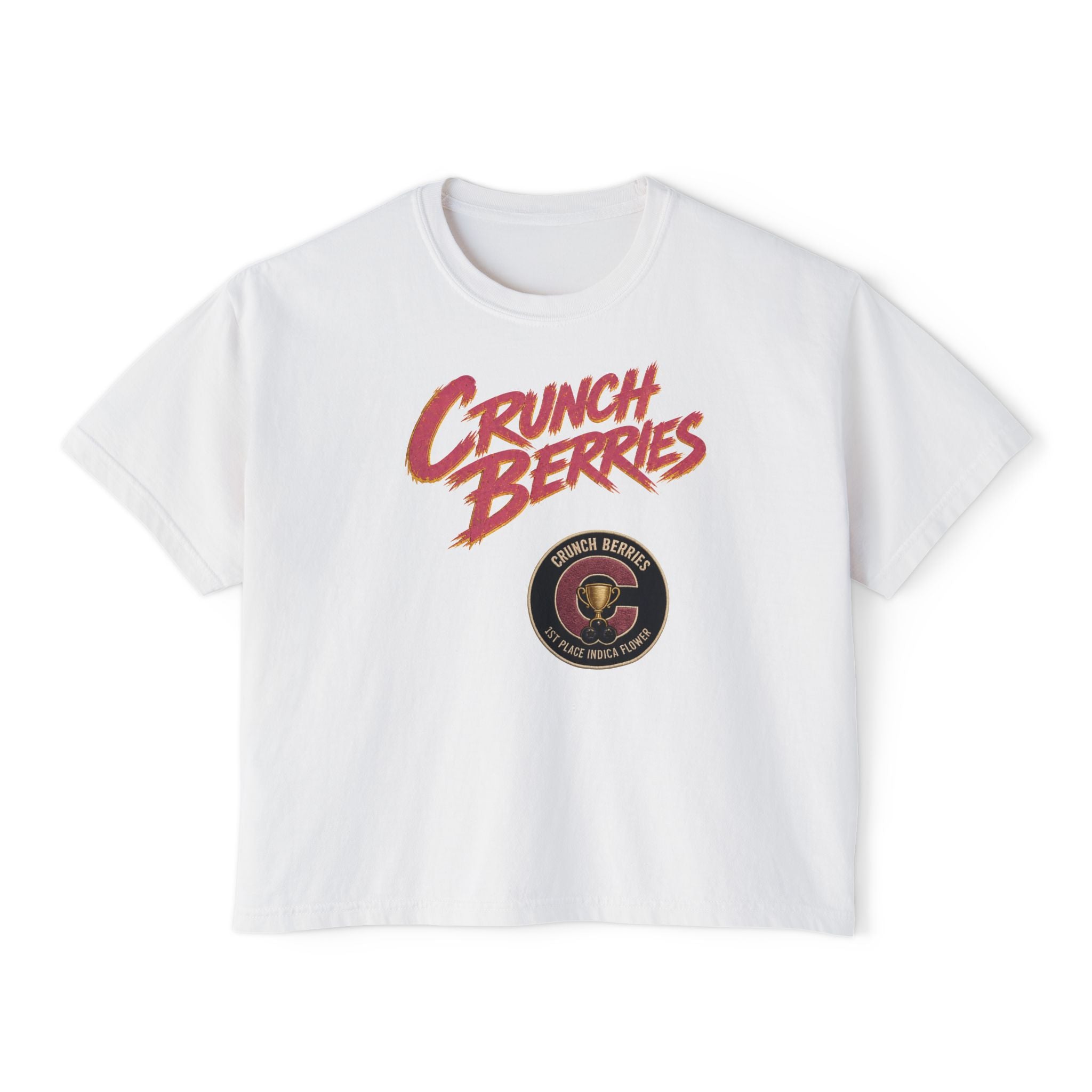 Crunch Berries Tee | Retro Cereal Logo Crop Shirt