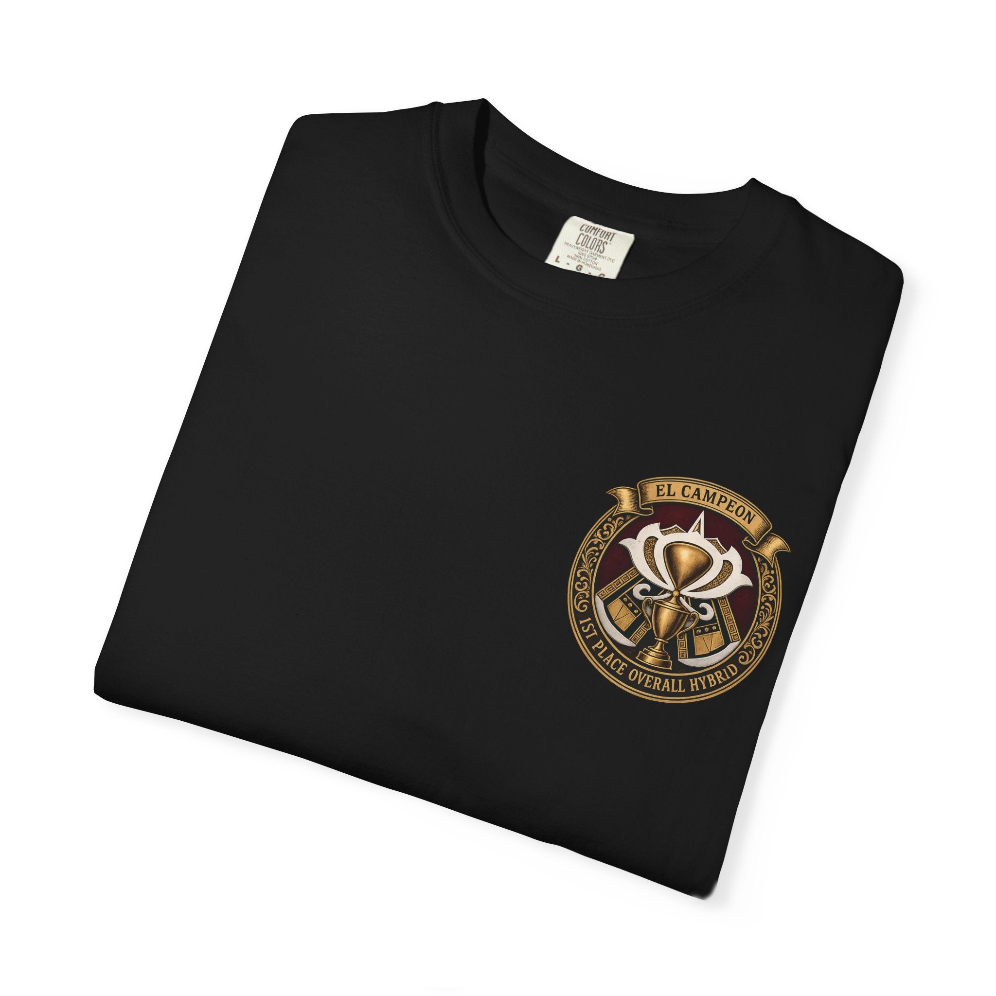 El Campeon Trophy Design T-shirt | Vintage Trophy Emblem, Crest Tee