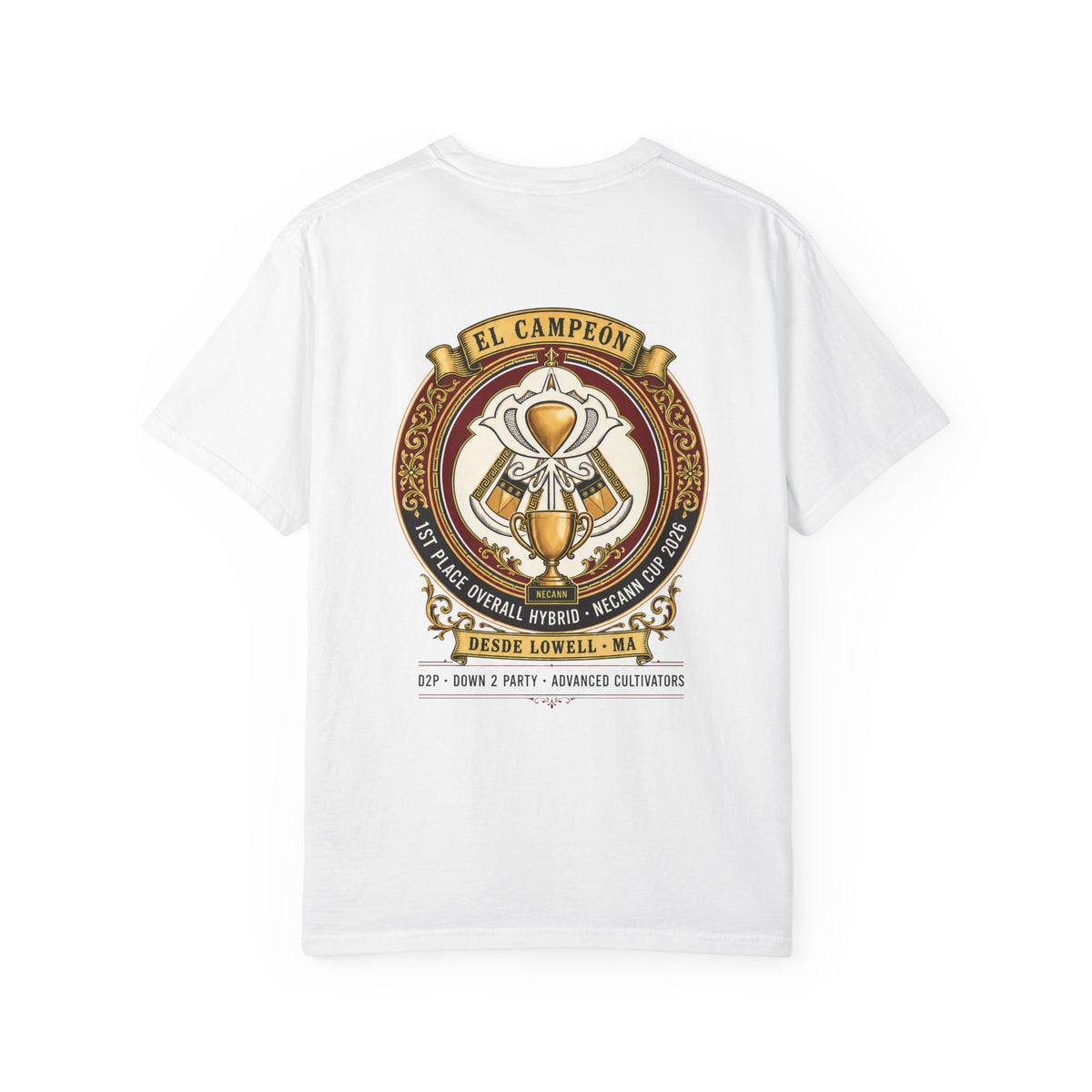 El Cultivator Design T-shirt | Vintage Trophy Emblem, Crest Tee