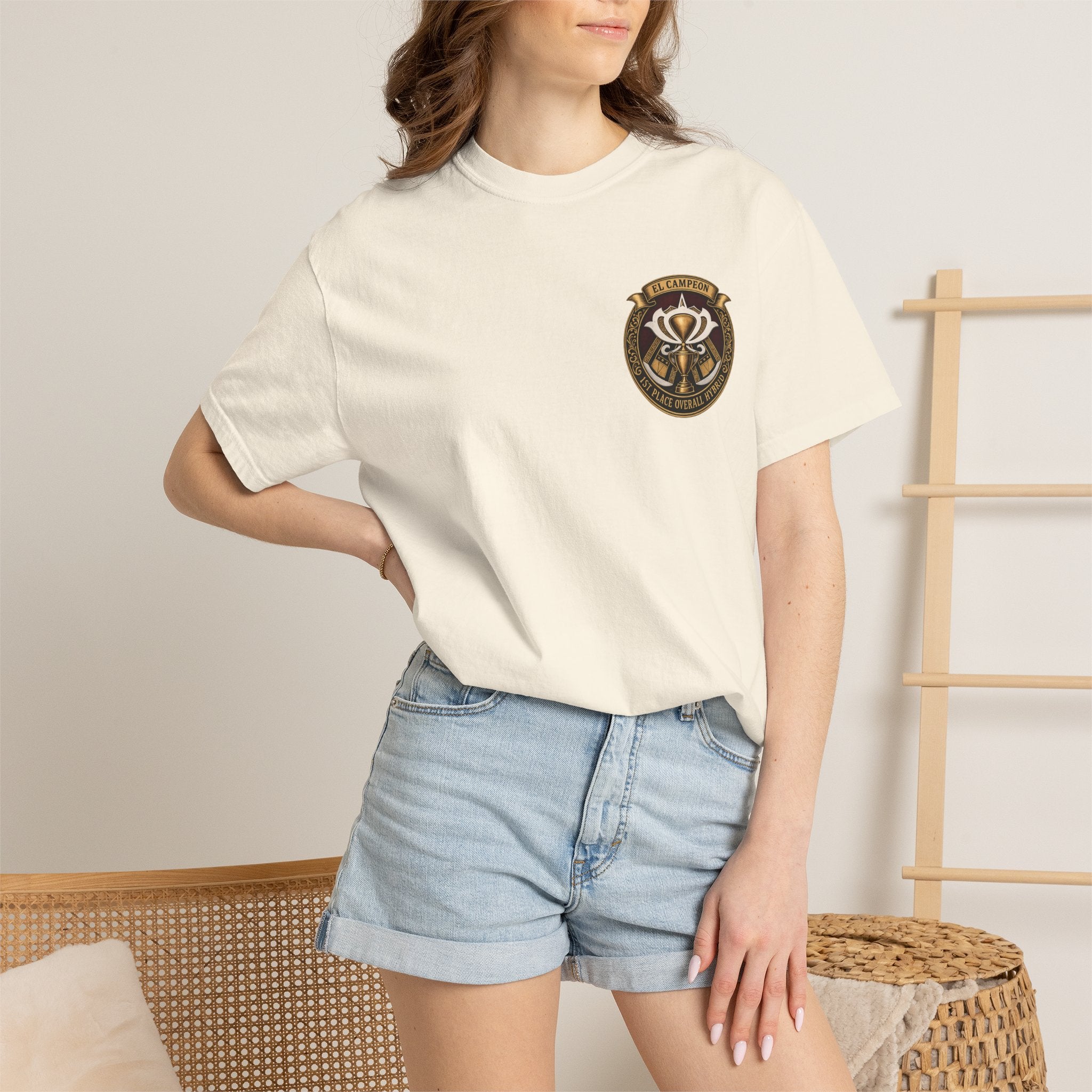 El Campeon Trophy Design T-shirt | Vintage Trophy Emblem, Crest Tee