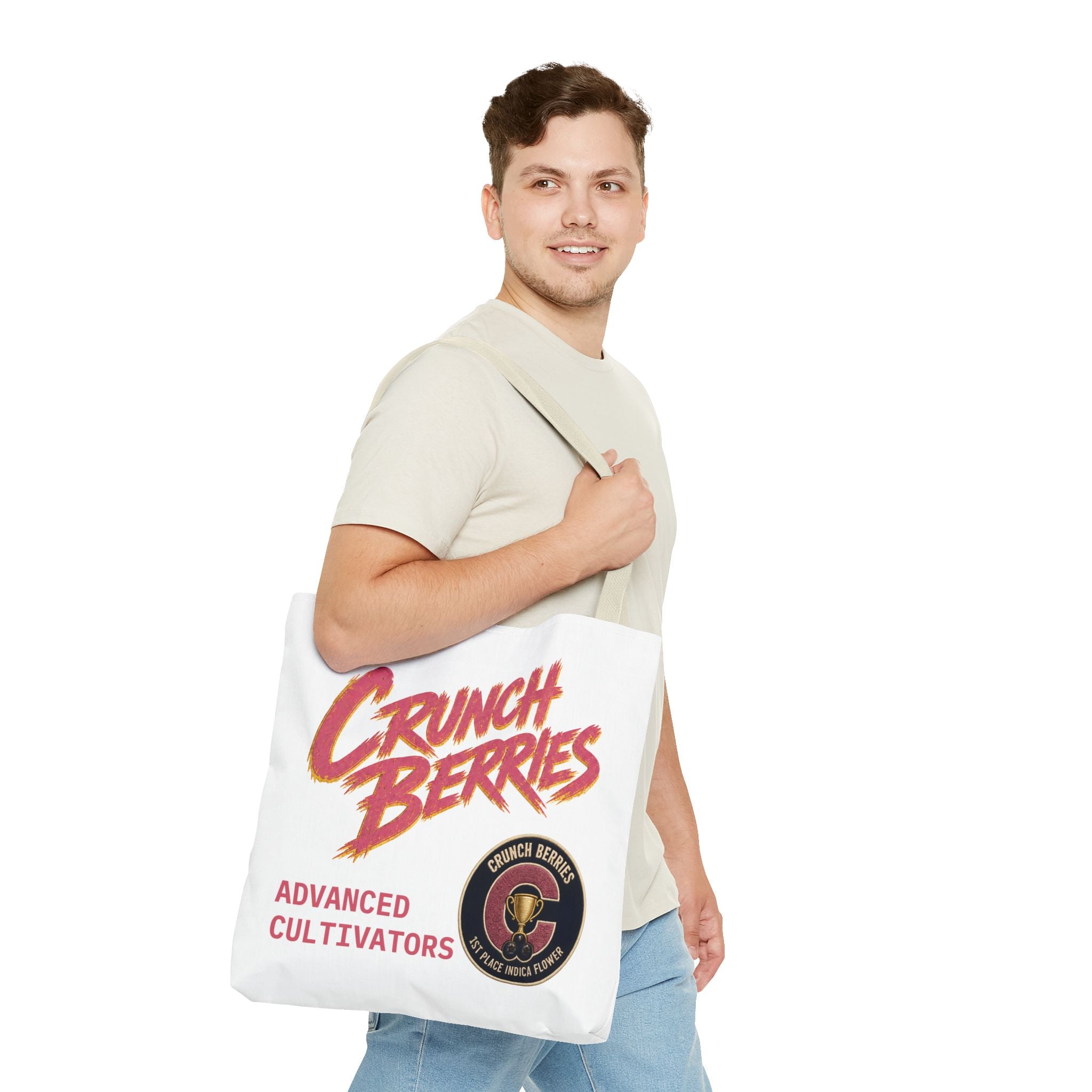 Crunch Berries Mexican Haze Tote Bag | Retro Logo, Badge Design